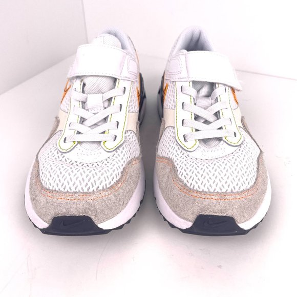 Nike Air Max SYSTM KIDS Low White Vivid Orange DQ0284-109 Size 1Y - Picture 2 of 12